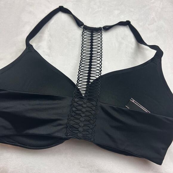 Victoria's Secret Very Sexy Front Clasp Racerback Black Plunge Bra 32 DD 32DD - Picture 4 of 6